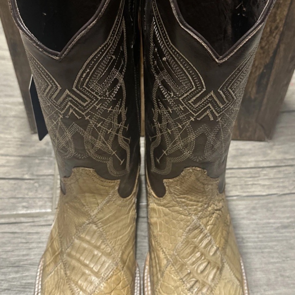 Brown and Tan Western Boots